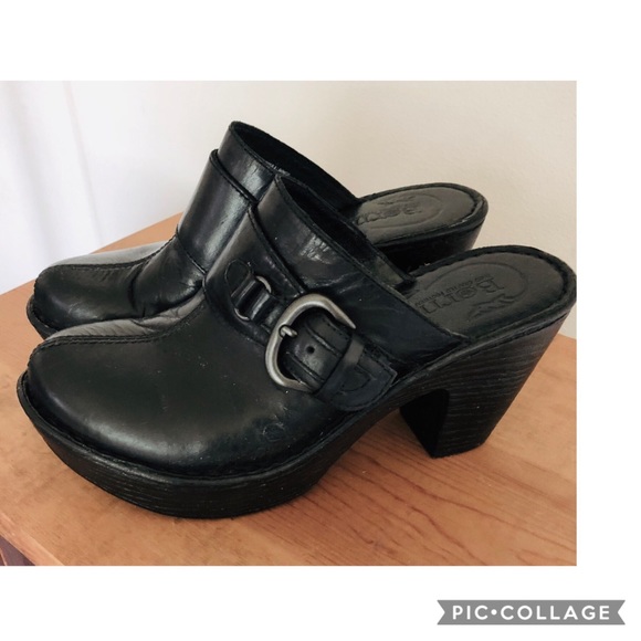 Born Shoes - NWOT! BORN BLACK BUCKLE CLOG, 7 M/W